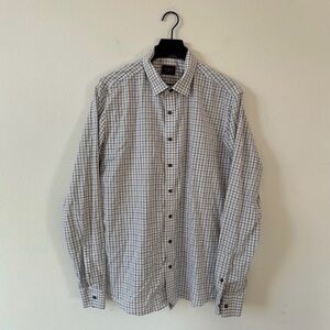 UNTUCKit Slim Fit Wrinkle Free Button Down Shirt Mens XL Black and White Check